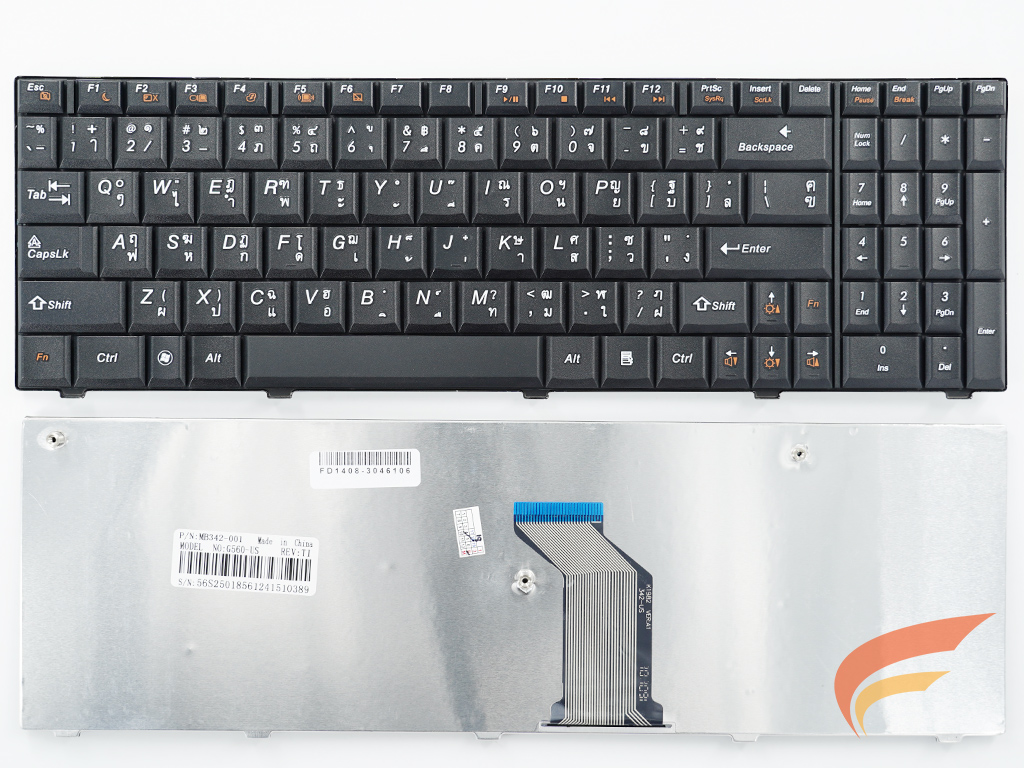 KEYBOARD IBM-LENOVO คีย์บอร์ด Lenovo IDEAPAD G560 565 ไทย-อังกฤษ 