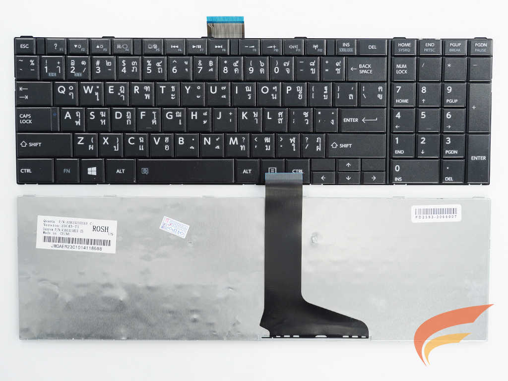 KEYBOARD TOSHIBA คีย์บอร์ด Toshiba Satellite C850 C850D C855 C855D L850 L850D L855 L855D TH-EN 