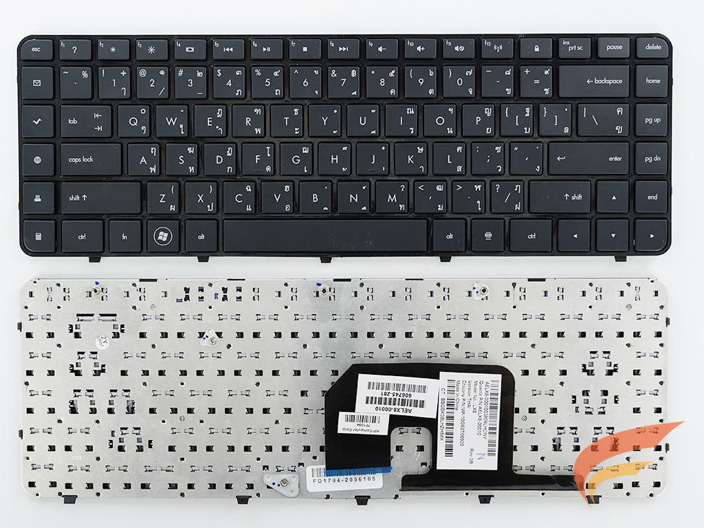 KEYBOARD HP-COMPAQ คีย์บอร์ด Hp Pavilion DV6-3000 ภาษาไทย-อังกฤษ  
