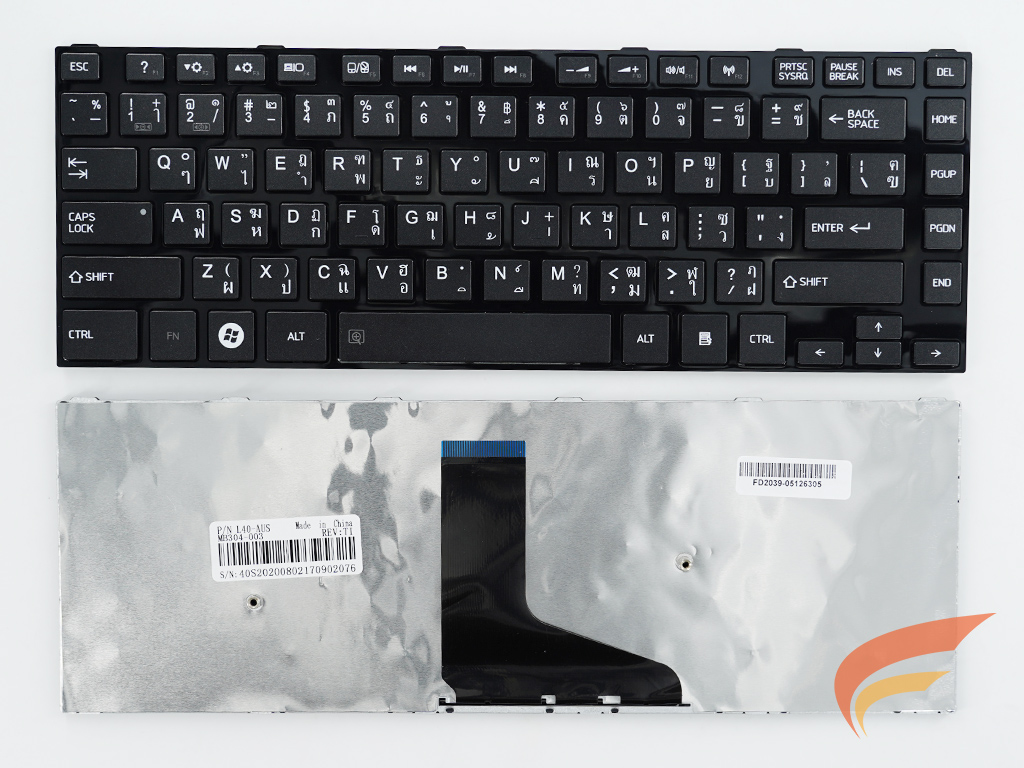 KEYBOARD TOSHIBA  คีย์บอร์ด Toshiba Satellite L40-A L40D-A L40T-A สีดำ (TH-US) 