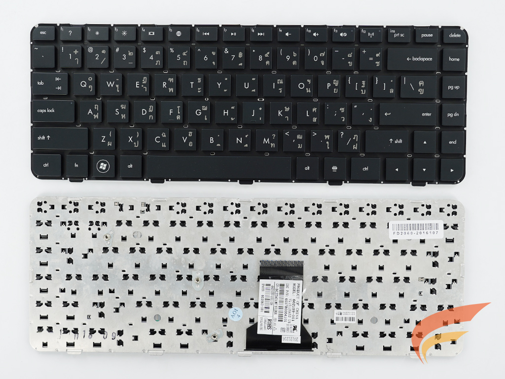 KEYBOARD HP-COMPAQ  คีย์บอร์ด Hp DM4-1000 DM4-1100 DV5-2000 DV5-2100 (TH-US) 
