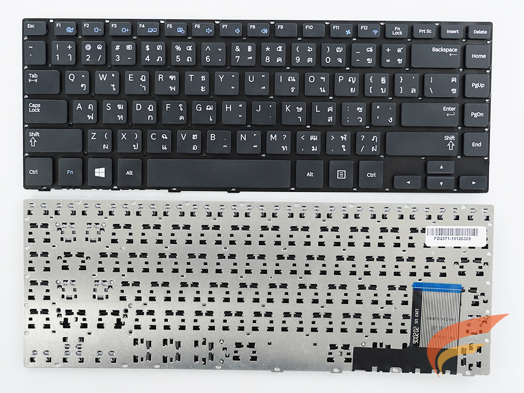 KEYBOARD SAMSUNG คีย์บอร์ด Samsung NP370R4E NP 370R4E 370R4E NP450 NP470 ไทย อังกฤษ 