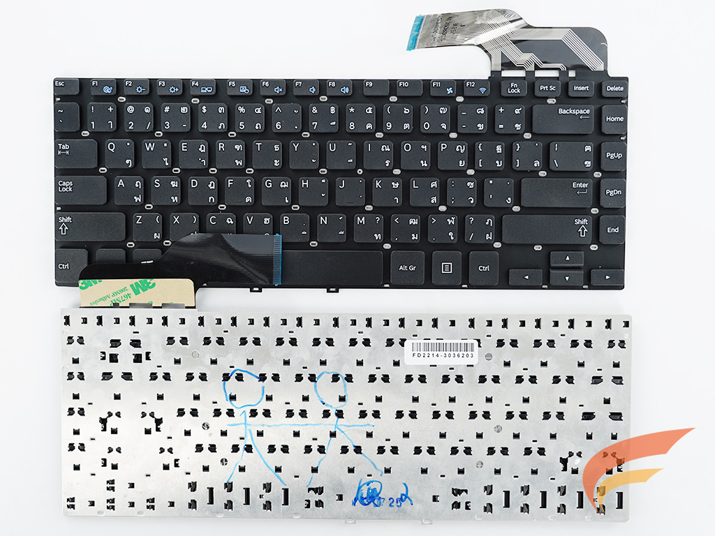 KEYBOARD SAMSUNG คีย์บอร์ด Samsung NP270 NP270E4V NP275E4V 270E4V 275E4V NP275E4E NP270E4E 270E4E NP300E4E NP300E4E NP300E4V ไทย – อังกฤษ 