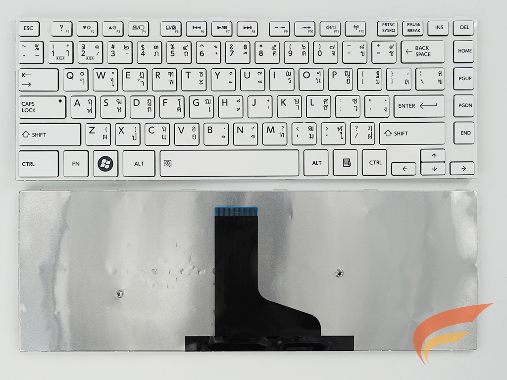 KEYBOARD TOSHIBA คีย์บอร์ด Toshiba Satellite L40-A, L40D-A, L40T-A  สีขาว (TH-US) 