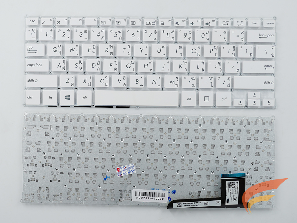 KEYBOARD ASUS  คีย์บอร์ด Asus Q200E X201E X202E S200E  สีขาว (TH-US) 