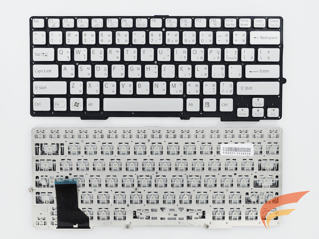 KEYBOARD SONY คีย์บอร์ด Sony SVE13, SVS13 (สีขาว) 