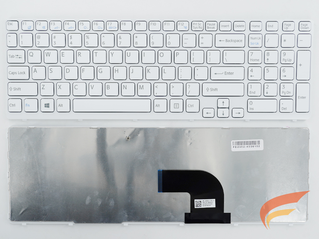 KEYBOARD SONY คีย์บอร์ด Sony VAIO SVE15 SVE1511A1E SVE15111EA SVE15113EN สีขาว  
