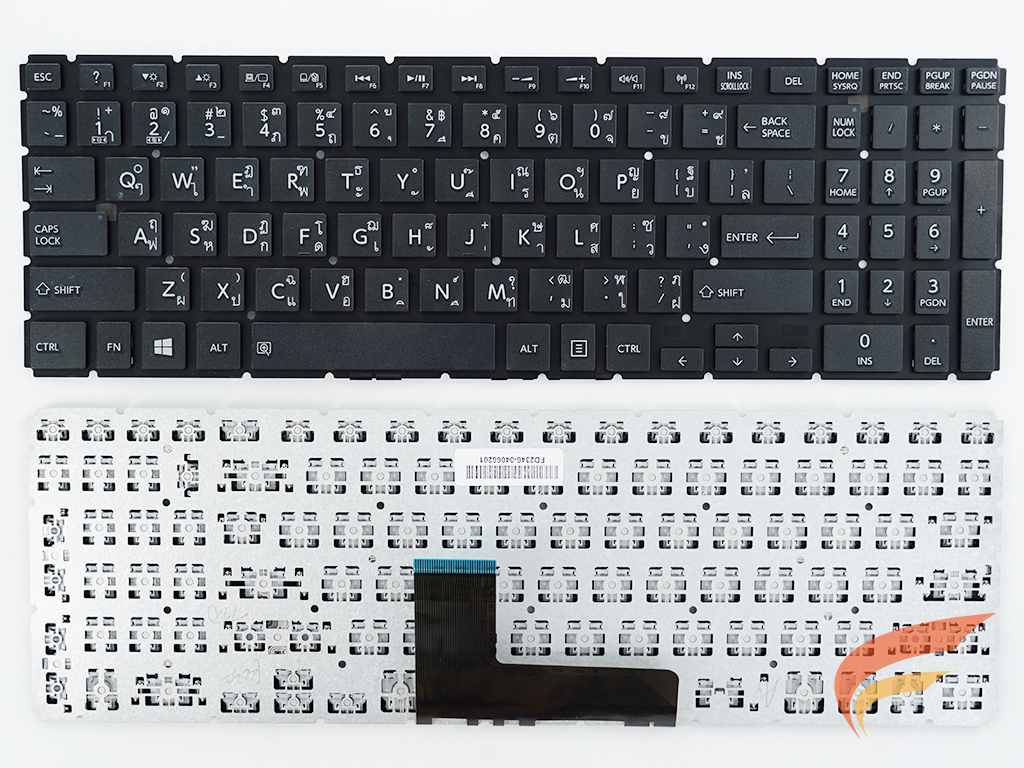 KEYBOARD TOSHIBA คีย์บอร์ด Toshiba SATELLITE L50-B L55-B  ไทย อังกฤษ 