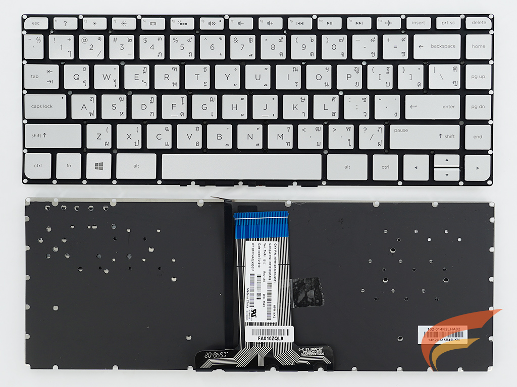 KEYBOARD HP-COMPAQ คีย์บอร์ด Keyboard Hp 14-AB  14-ab011TX ab141TX ab005TX ab010TX ab009TX (TH-US) 