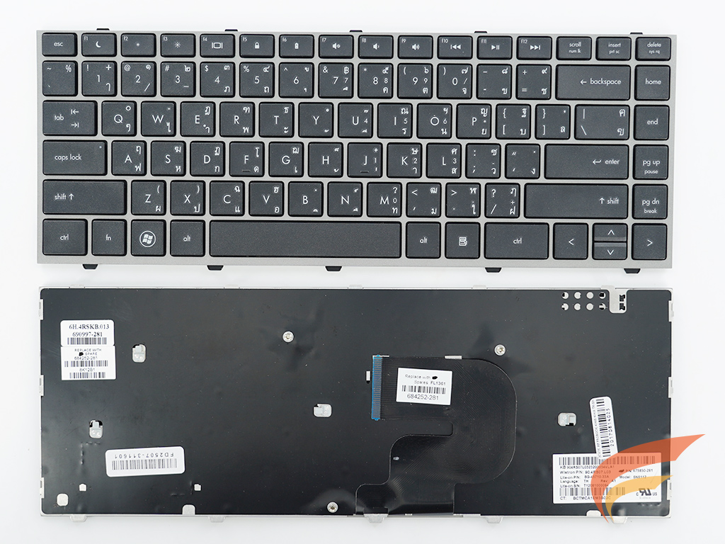 KEYBOARD HP-COMPAQ คีย์บอร์ด Hp PROBOOK 4340S 4341S (ไทย-อังกฤษ) 