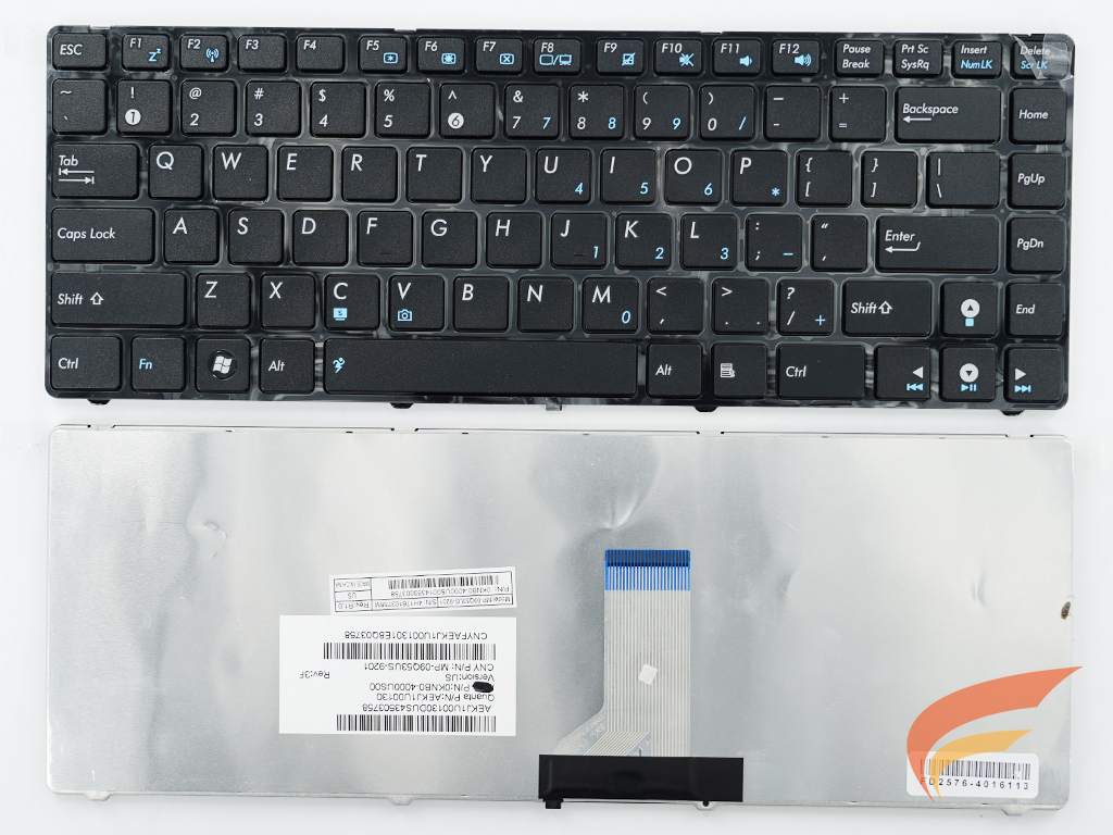 KEYBOARD ASUS คีย์บอร์ด Asus A42F A42J A42S A43S K42J K43S K43E UL30 U30 อังกฤษ สีดำ 