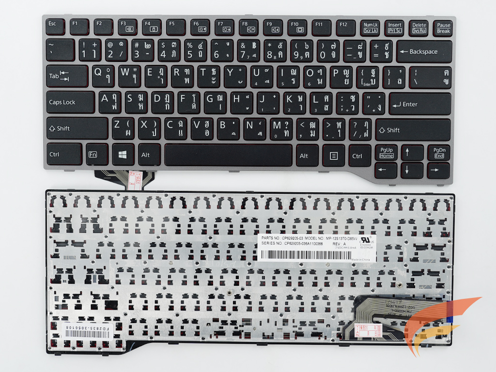 KEYBOARD FUJITSU คีย์บอร์ด Fujitsu LifeBook E544 E546 E733 E734 E736 E743 E744 E746 TH-US 