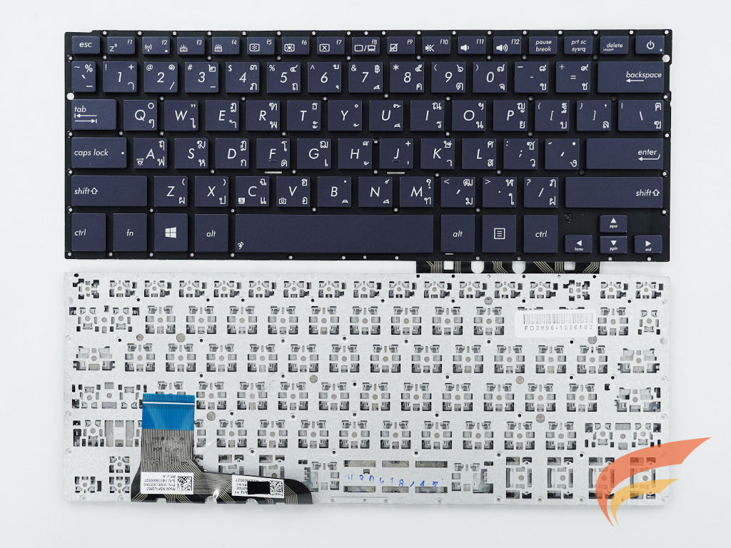 KEYBOARD ASUS คีย์บอร์ด Asus UX302 UX302L UX302LA UX302LG สีนำ้เงิน ไทย อังกฤษ 