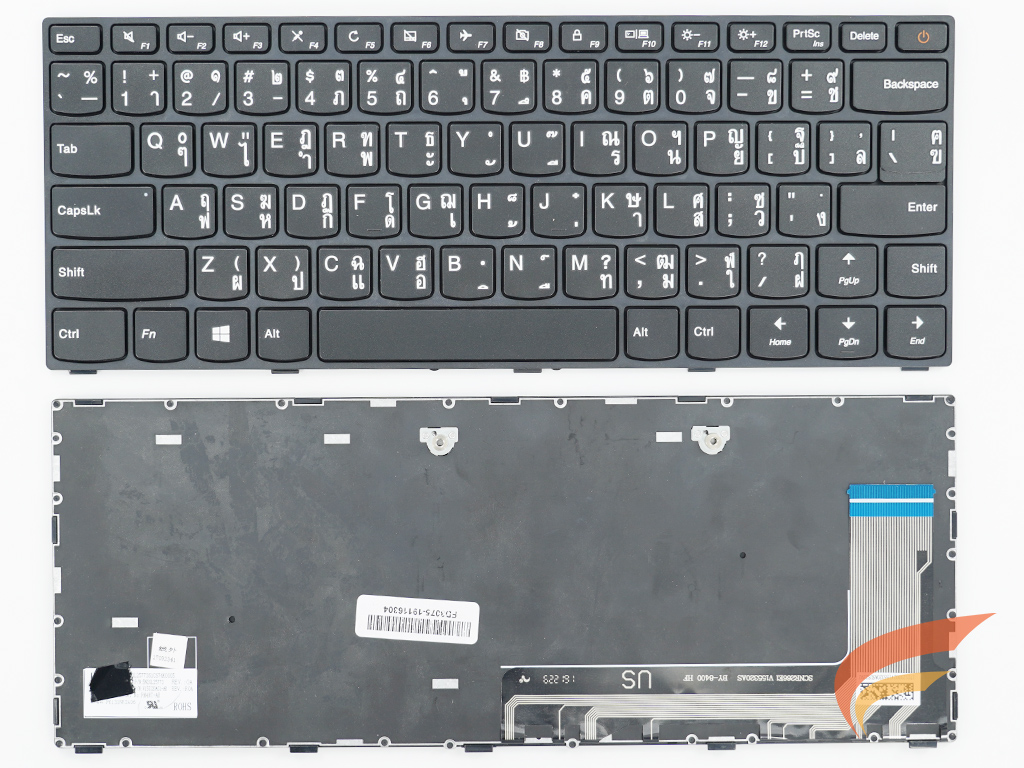 KEYBOARD IBM-LENOVO คีย์บอร์ด Lenovo IdeaPad 110-14ISK ไทย อังกฤษ 