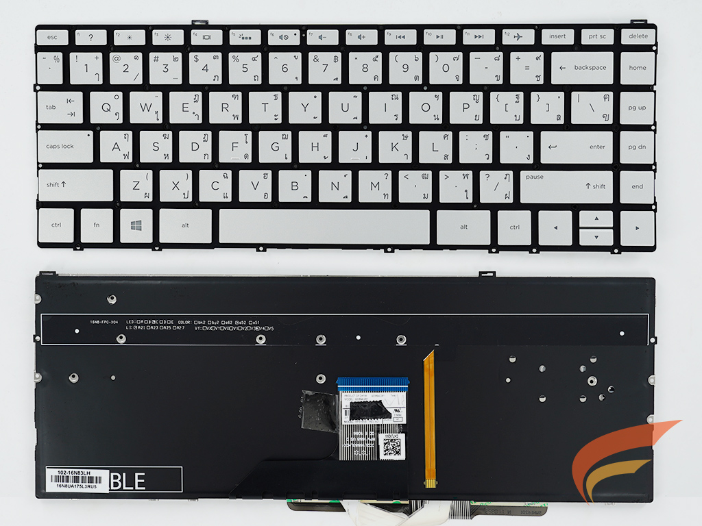 KEYBOARD HP-COMPAQ คีย์บอร์ด Hp Spectre X360 13-W 13-AC Series Keyboard ไทย อังกฤษ 