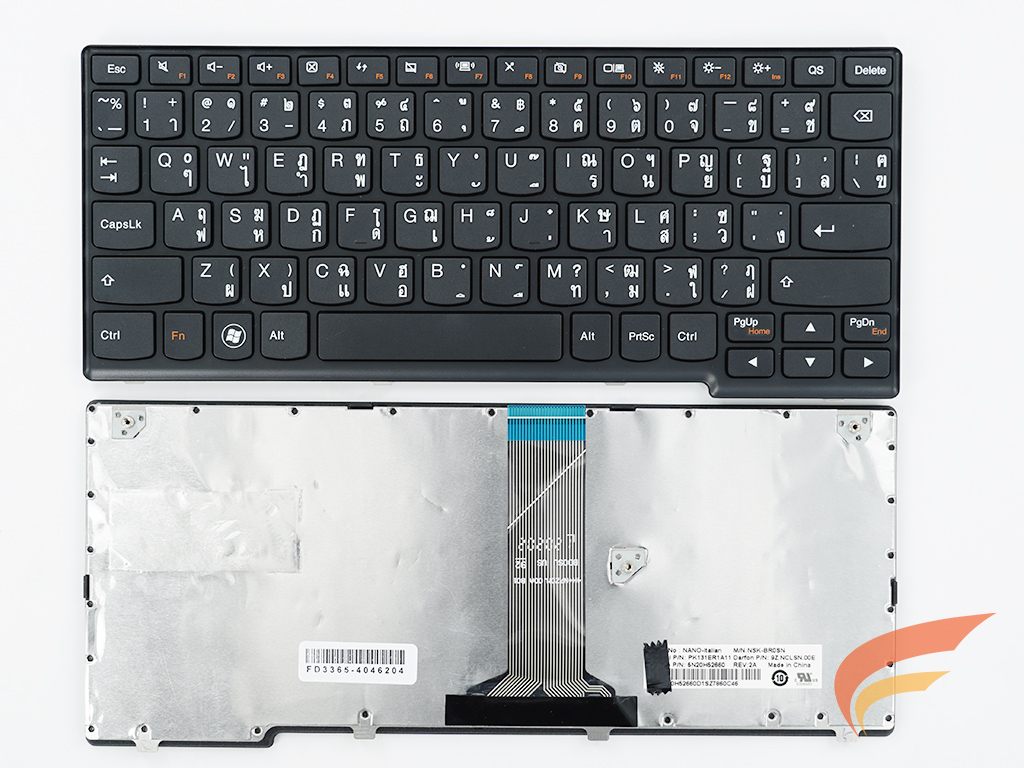 KEYBOARD IBM-LENOVO คีย์บอร์ด Lenovo IDEAPAD S200 S206 ไทย อังกฤษ 