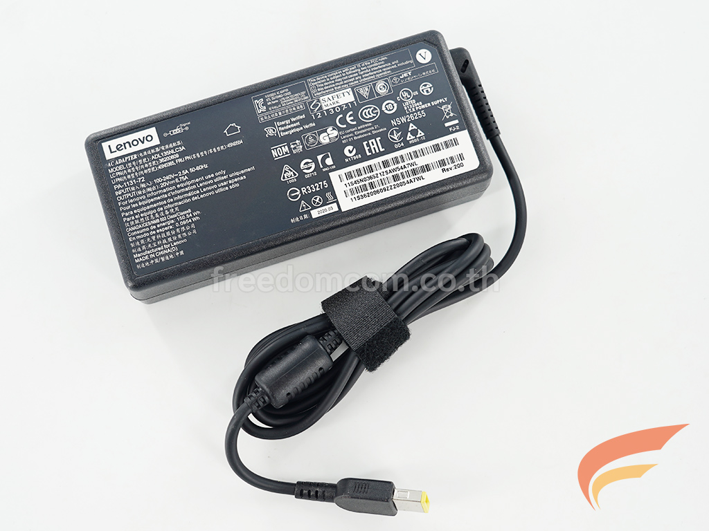 ADAPTER-NOTEBOOK IBM-LENOVO อะแดปเตอร์ LENOVO 20V 6.75A หัว USB 135W แท้  สำหรับ Notebook และ AIO LENOVO 