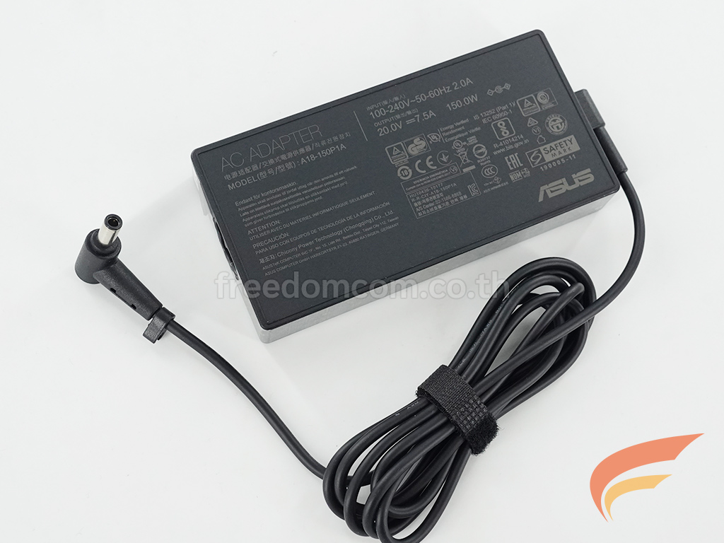ADAPTER-NOTEBOOK ASUS อะแดปเตอร์  ASUS 20V 7.5A หัว 6.0*3.7mm  150W ของแท้ ใส่ ASUS FX505 FX505D ASUS FX706 FX506 FX506LH หัวเข็ม 
