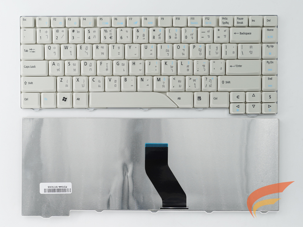 KEYBOARD ACER คีย์บอร์ด Acer Aspire 4310 4315 4320 4510 4520 4710 4720 ไทย-อังกฤษ สีขาว 